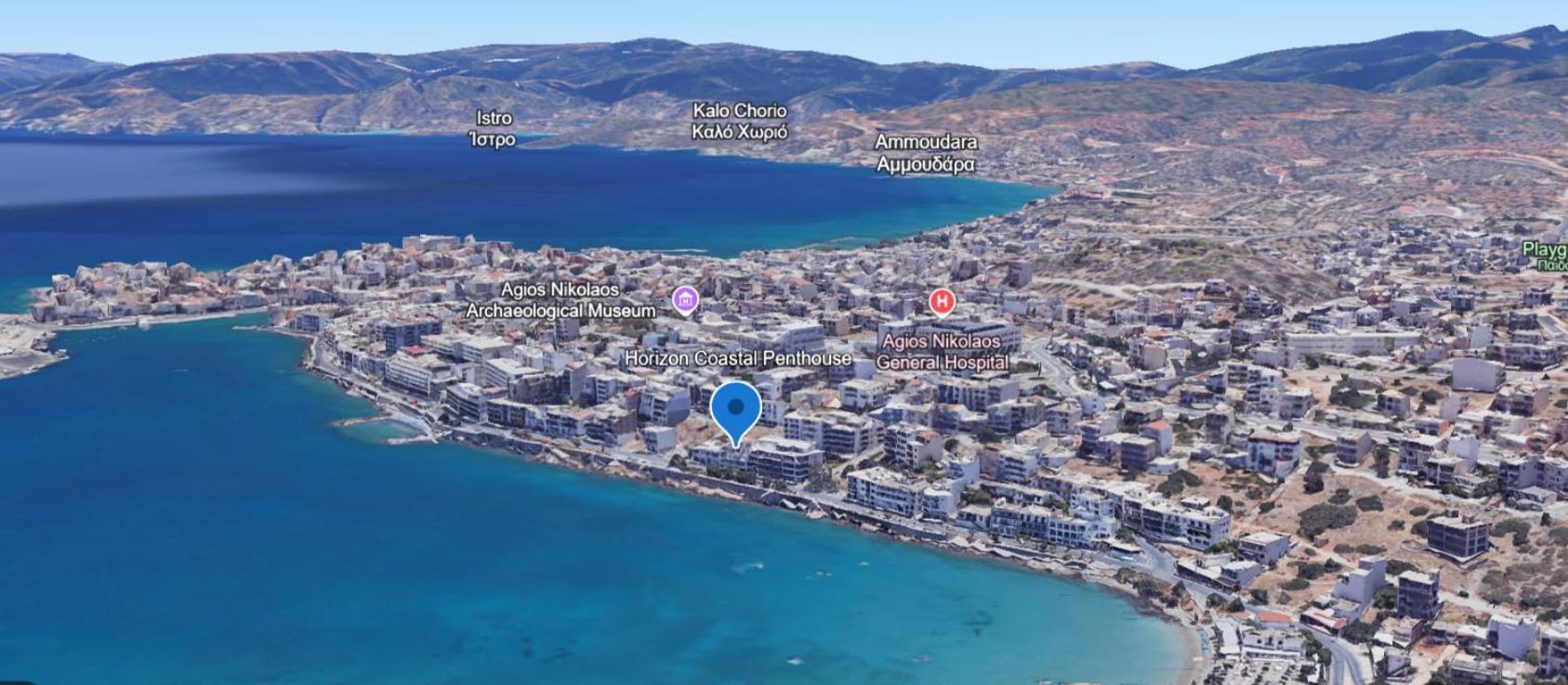 Horizon Central Apartment Amazing View Agios Nikolaos  Ngoại thất bức ảnh